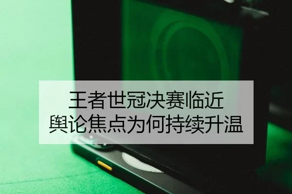 王者世冠决赛临近 舆论焦点为何持续升温